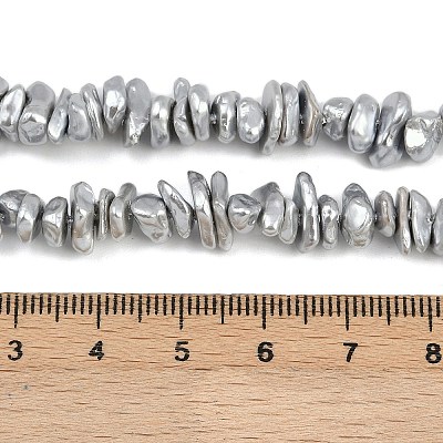 Electroplated Shell Pearl Beads Strands BSHE-H113-01B-1