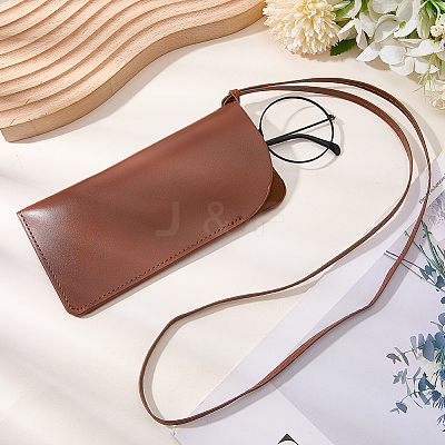 Rectangle PU Leather Eyelasses Case AJEW-WH20130-58A-1