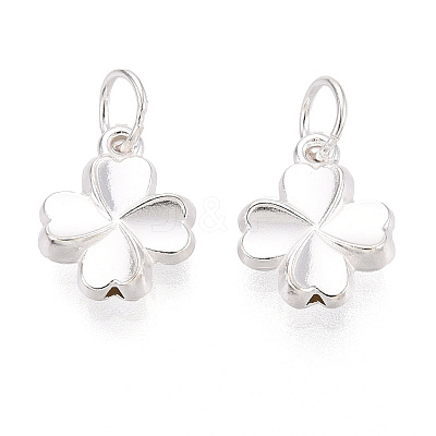 Saint Patrick's Day 925 Sterling Silver Clover Charms STER-T008-31S-1