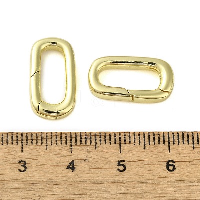 Brass Spring Gate Rings KK-B089-04G-1