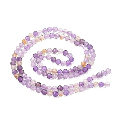 Natural Ametrine Beads Strands G-K407-A01-3mm-1