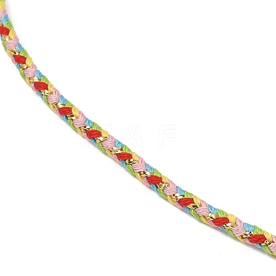 2.5MM Round Nylon Cotton Cord Necklace Making NJEW-C106-01G-1