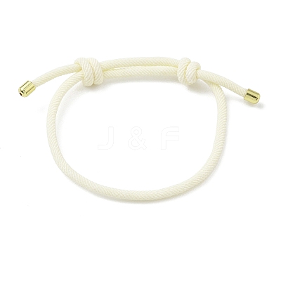 Adjustable Nylon Round Milan Cord Slider Bracelet Making FB-H001-01G-16-1