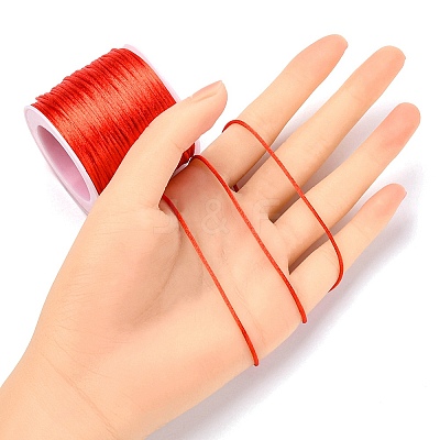 30M Nylon Satin Rattail Cords NWIR-YW0001-04-04-1