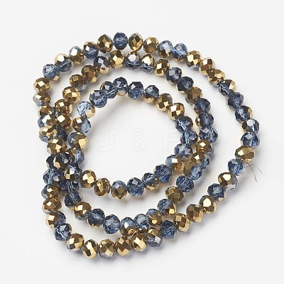 Electroplate Transparent Glass Beads Strands LS-EGLA-A034-T8mm-O02-1