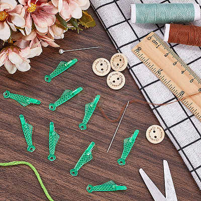 50Pcs Fish Shape Sewing Machine Needle Threaders DIY-CP0011-20C-1