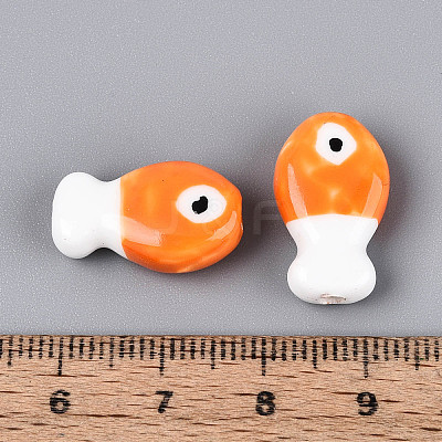 Handmade Porcelain Ceramic Beads PORC-T134-26A-1
