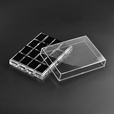 Cuboid Organic Glass Ring Display Boxes LS-RDIS-N015-03-1