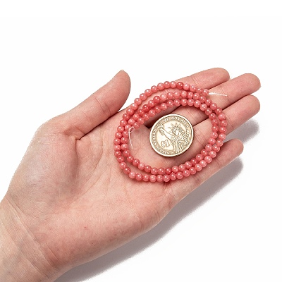 Natural Malaysia Jade Bead Strands X-G-M101-4mm-04-1