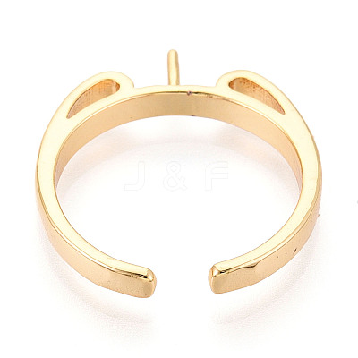 Brass Cup Peg Ring Settings KK-N274-36G-1