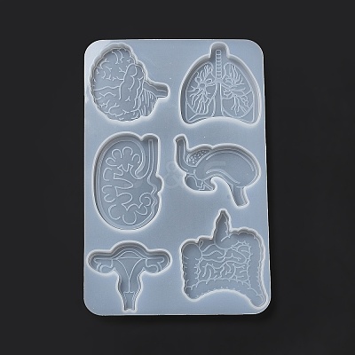 Medical Theme DIY Silicone Badge Reel Ornament Molds DIY-G079-05C-1