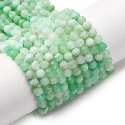 Natural Chrysoprase Beads Strands G-C196-A02-3mm-1