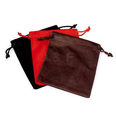 10Pcs Velvet Jewelry Drawstring Storage Pouches ABAG-TA0001-31B-1