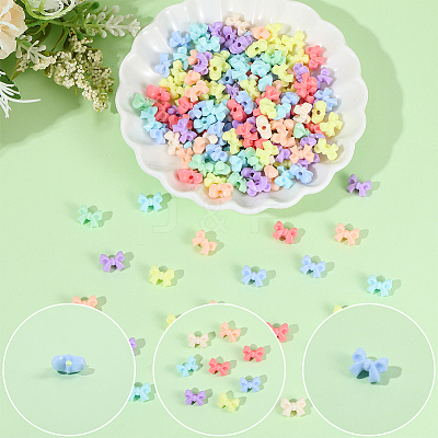 500Pcs Opaque Acrylic Beads SACR-PA0001-21B-1
