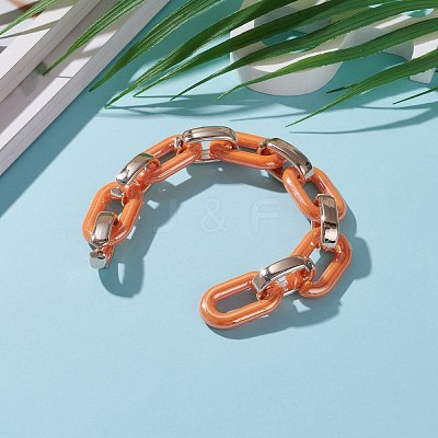 Handmade Opaque Acrylic Cable Chains AJEW-JB00890-04-1