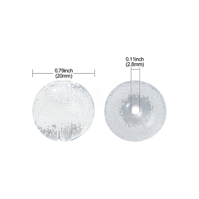 50Pcs Transparent Acrylic Beads TACR-CJ0001-55-1