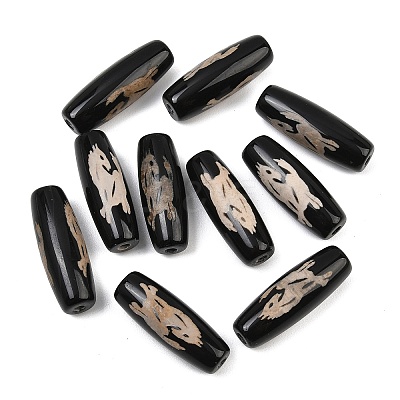 Tibetan Style dZi Beads TDZI-E004-64-1