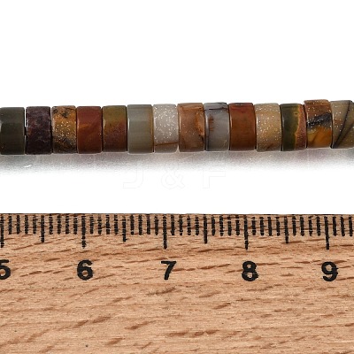 Natural Polychrome Jasper/Picasso Stone/Picasso Jasper Beads Strands GG-CBA8682-B05-1