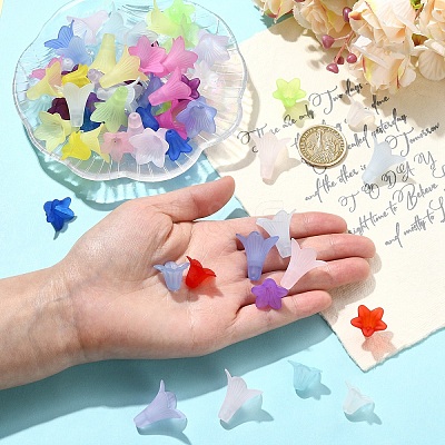 400Pcs 2 Styles Transparent Acrylic Beads FACR-YW0001-11-1