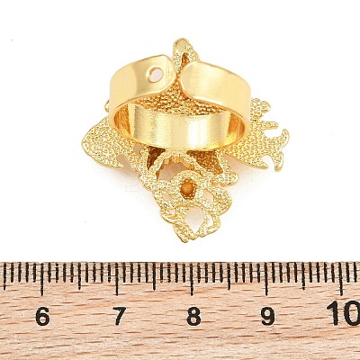 Ocean Brass Cuff Open Rings KK-CBA5A76-04G-04-1