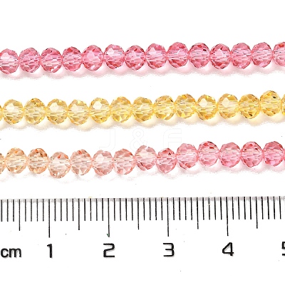 Transparent Painted Glass Beads Strands DGLA-A034-T4mm-A07-1