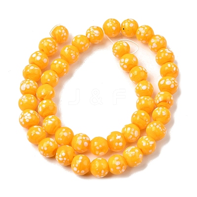 Handmade Lampwork Beads Strands LAMP-H071-01B-07-1