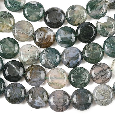 Natural Moss Agate Beads Strands G-L648-B11-15mm-1