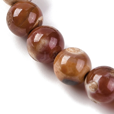 Natural Fire Crackle Agate Beads Strands G-G163-A01-02-1