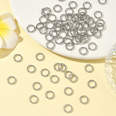 Alloy Soldered Closed Jump Rings PALLOY-H039-P-1