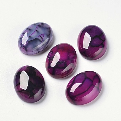 Natural Dragon Veins Cabochons G-F296-03-15X20mm-1