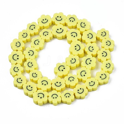 Handmade Polymer Clay Bead Strands CLAY-N006-73I-1