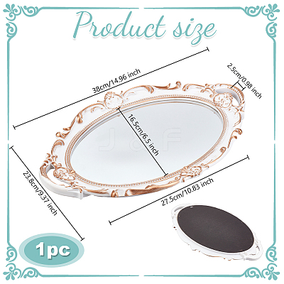 Glass Mirror Jewelry Plates AJEW-WH0695-058B-1