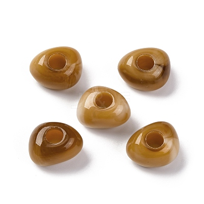 Two Tone Opaque Acrylic Beads MACR-Z002-02B-1