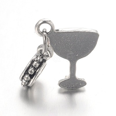 Large Hole Alloy Glass Rhinestone European Dangle Charms X-MPDL-L013-14-1