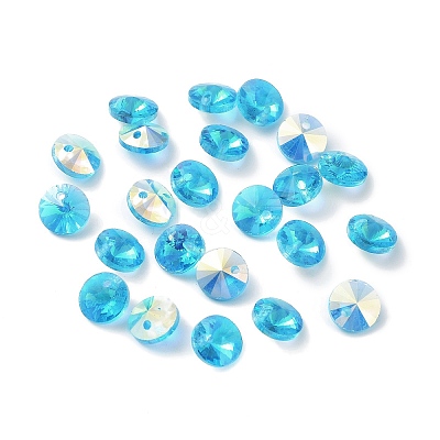 Electroplate Transparent Glass Beads EGLA-Z002-AB05-1