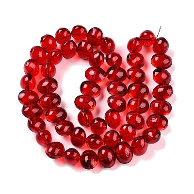 Transparent Electroplate Glass Beads Strands X-EGLA-N012-06A-1