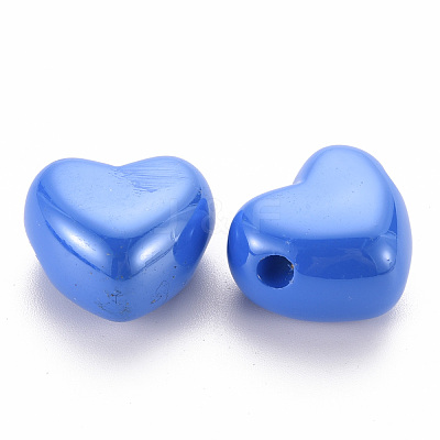 Opaque Acrylic European Beads MACR-S372-03B-86-1