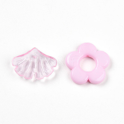Transparent & Opaque Acrylic Beads TACR-T028-26C-1
