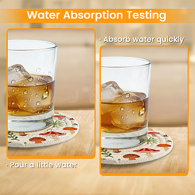 Polyester & Cotton Woven Coasters AJEW-WH0874-001-1
