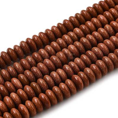 Synthetic Goldstone Beads Strands G-L621-A01-8x4mm-1