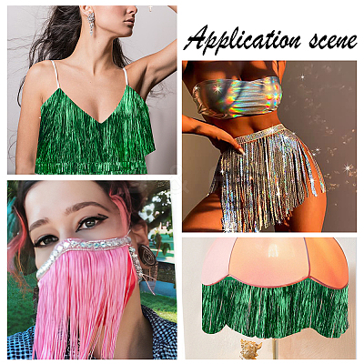 Polyester Fringe Trimmings OCOR-WH0086-09D-1