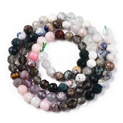 Natural & Synthetic Mixed Gemstone Beads Strands G-D080-A01-01-13-1