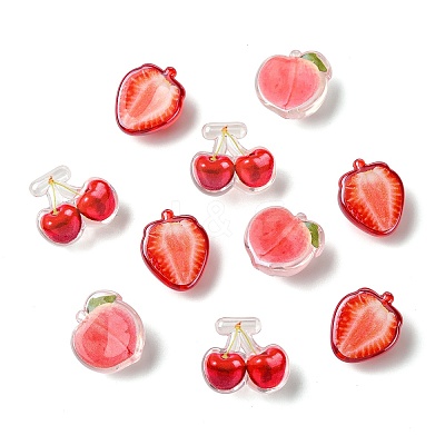 30Pcs 3 Styles Transparent Acrylic Beads MACR-CJ0002-41-1