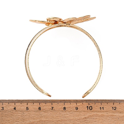 Alloy & Iron Cuff Bangles for Women LS-BJEW-F501-01A-KCG-1