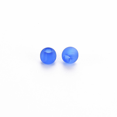 Frosted Transparent Acrylic Beads X-MACR-S371-11A-1