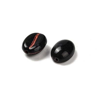 Opaque Acrylic Beads OACR-Z030-01G-1