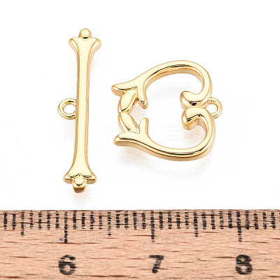 Brass Toggle Clasps KK-T077-03G-1