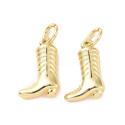 Rack Plating Brass Charms ZIRC-C042-08G-1