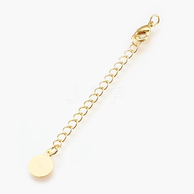 Eco-Friendly Brass Chain Extender KK-I633-03G-NR-1