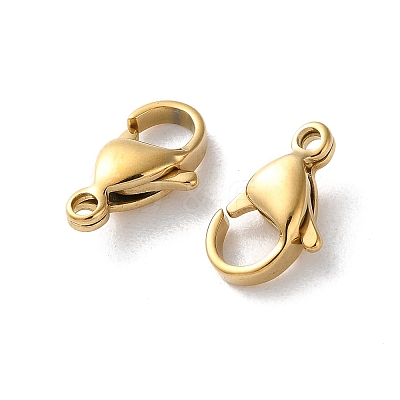 304 Stainless Steel Lobster Claw Clasps X-STAS-V007-01C-G-1